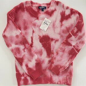 NWT Freshman Pink Tie Dye Sweater, Girls Size M (8/10)